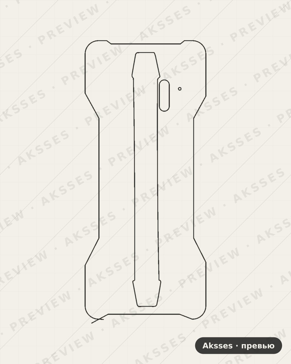Лекало для Blackview BV6300 Pro, Back