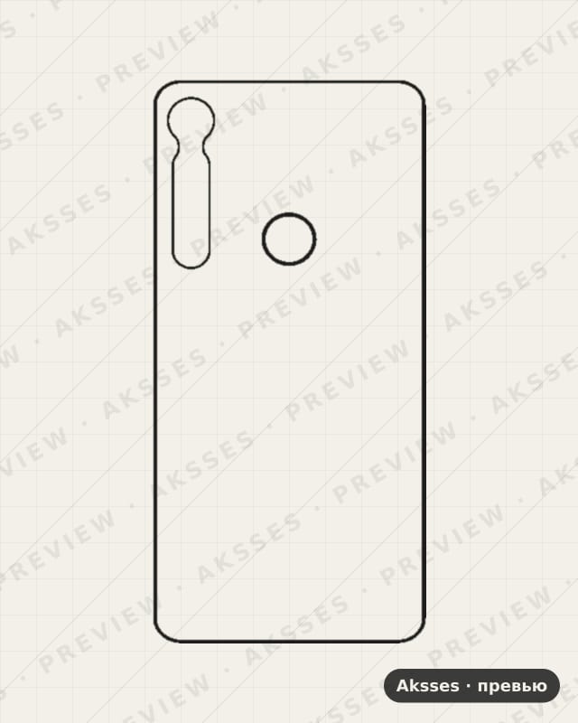 Лекало для Motorola One Macro, Back