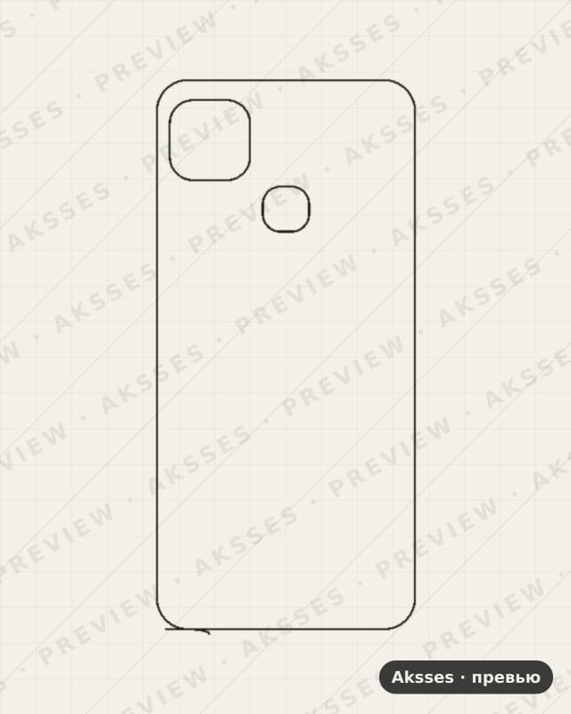 Лекало для Smart-ser. Infinix Smart HD 2021, Back