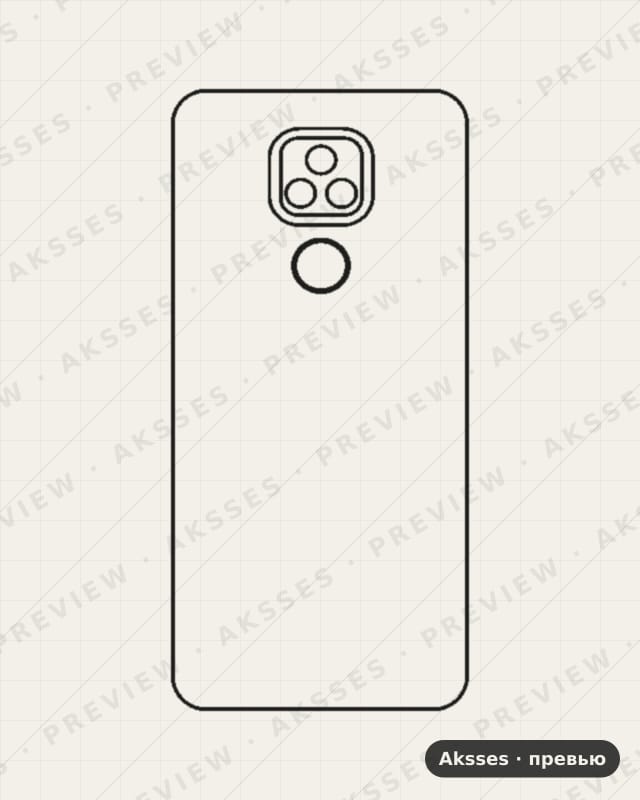 Лекало для Motorola E7 Plus, Back