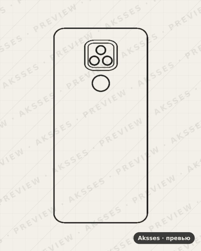 Лекало для Motorola E7 Plus, Back