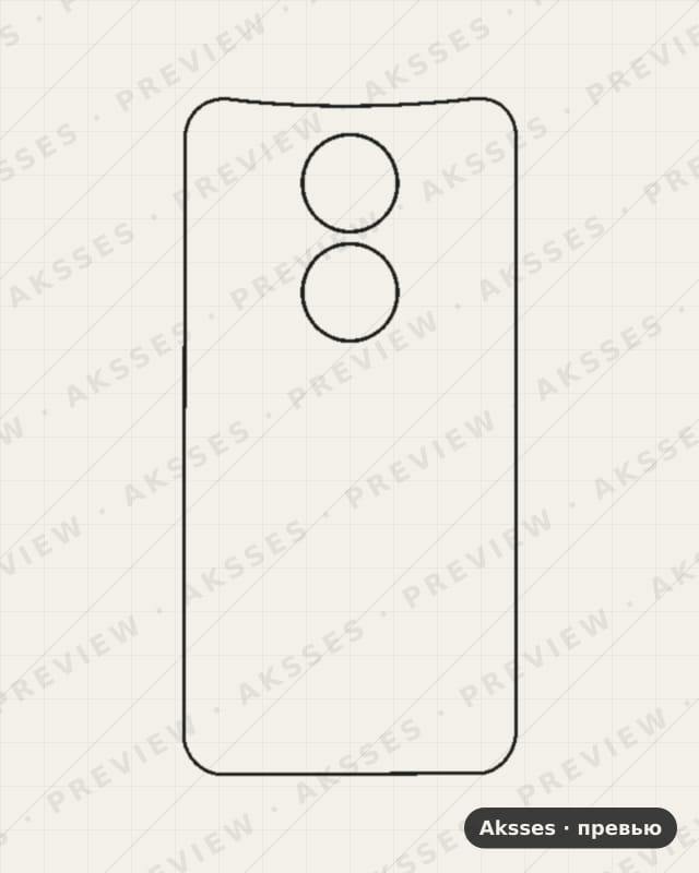 Лекало для Motorola X (2nd Gen), 2nd Gen, Back