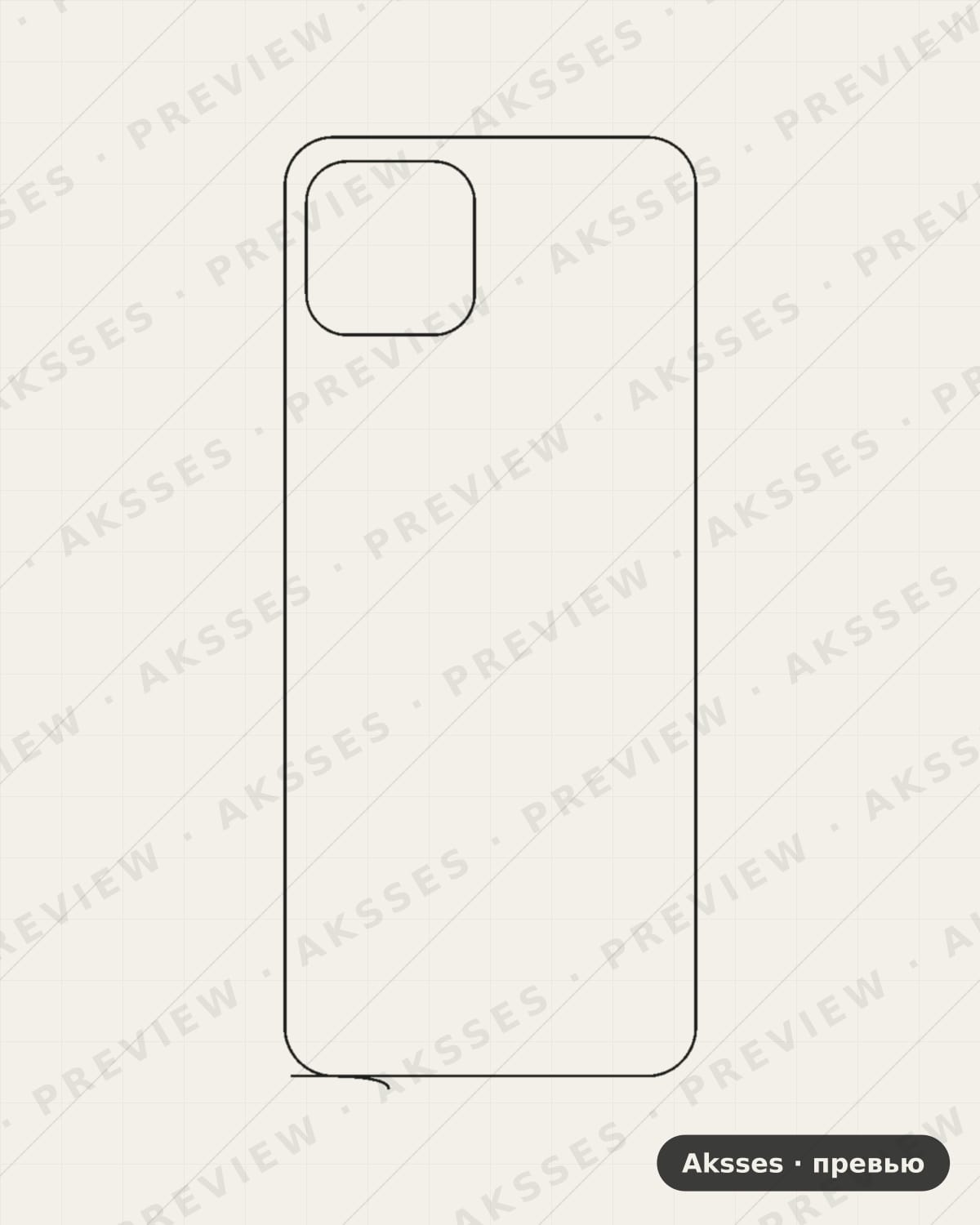 Лекало для Smart-ser. Infinix Smart 6 HD, Back