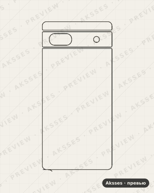 Лекало для Google Pixel 6a, Back
