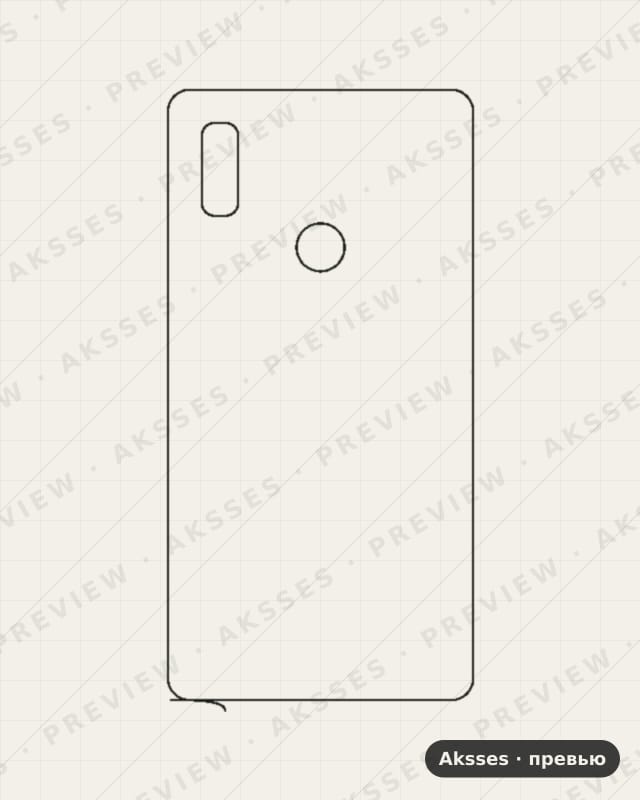 Лекало для Hisense A7, Back