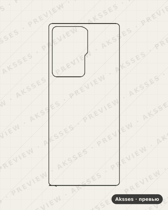 Лекало для ZTE A31 Ultra 5G, Back