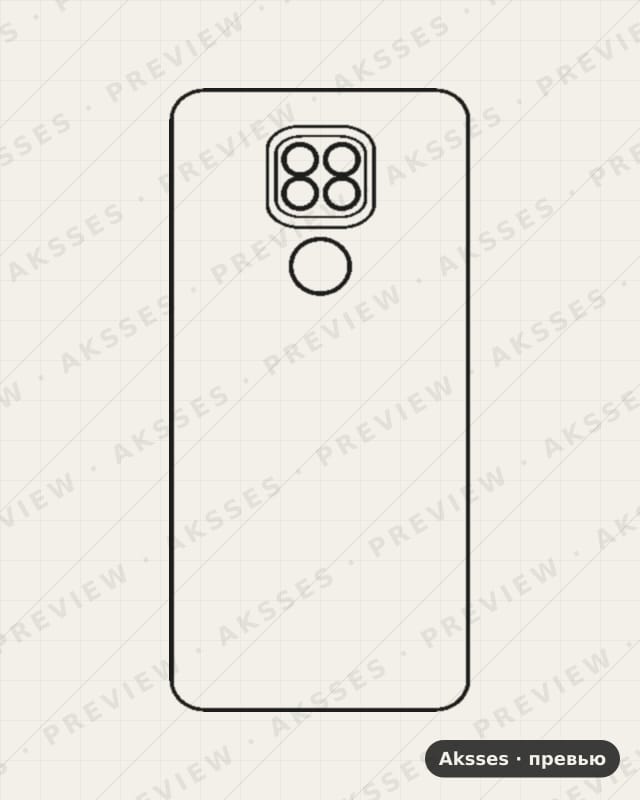 Лекало для Motorola Moto G9, Back