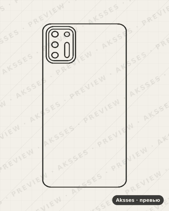 Лекало для Motorola Moto G9 Plus, Back
