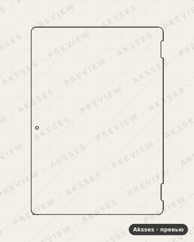 Лекало для Prestigio Wize 3761 3G, Front Full, Matte