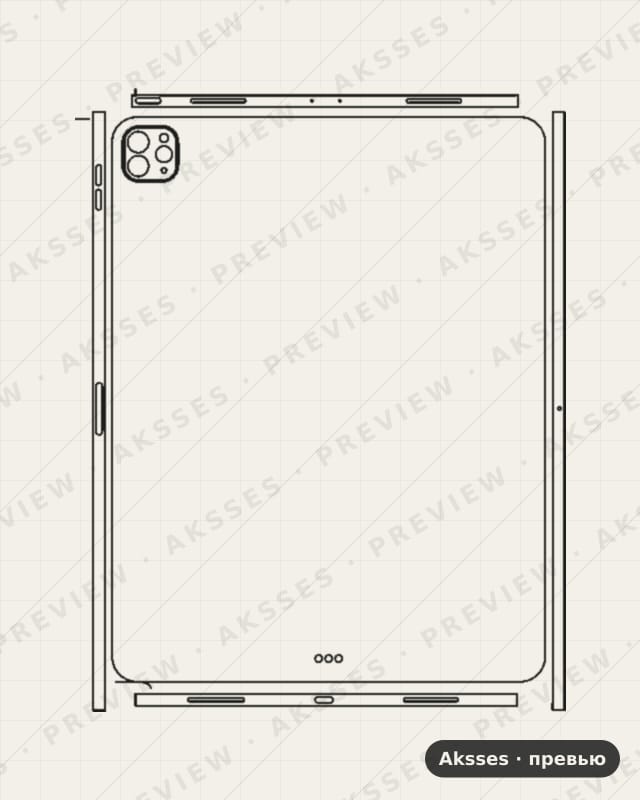 Лекало для iPad Pro 12.9 (2021), All Inclusive