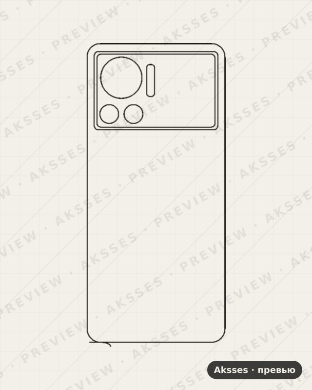Лекало для Note-ser. Infinix Note 12 VIP, Back