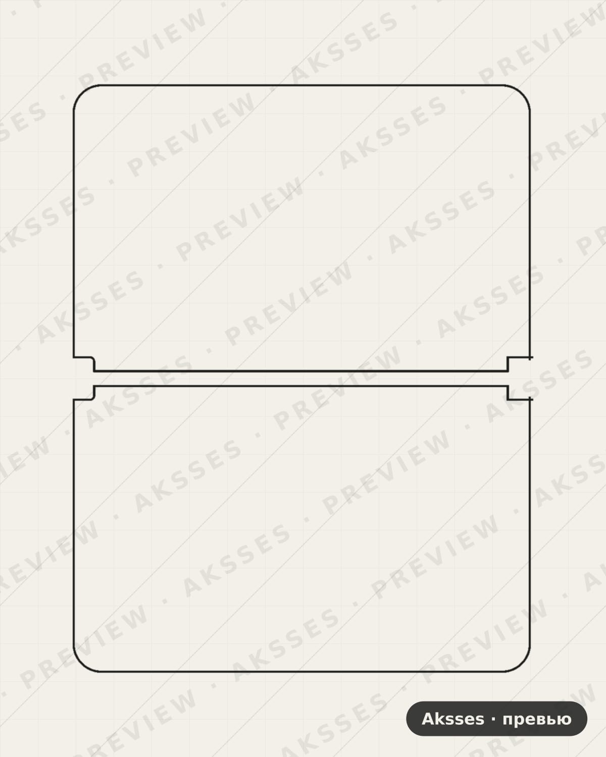 Лекало для Microsoft surface duo, Back