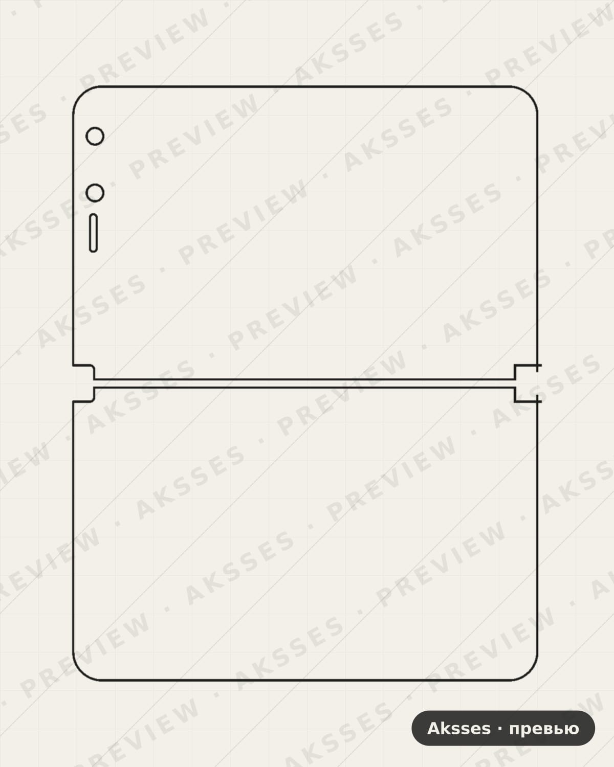 Лекало для Microsoft surface duo, Front Full, Matte