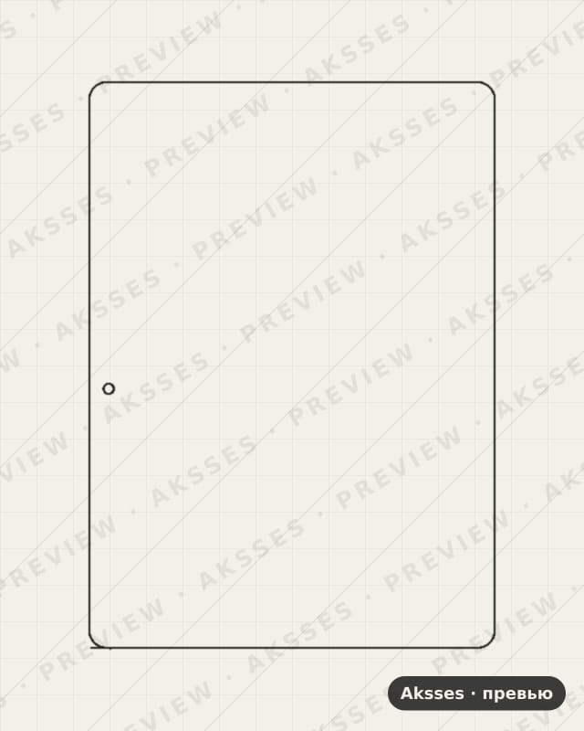 Лекало для Prestigio WIZE 3096 3G, Front Full, Matte