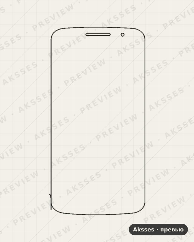 Лекало для Alcatel One Touch POP 2 (5) Premium 7044X, Front Shell, Matte