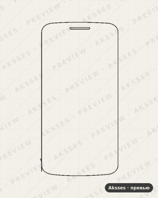 Лекало для Alcatel One Touch POP 2 (5) Premium 7044X, Front Shell