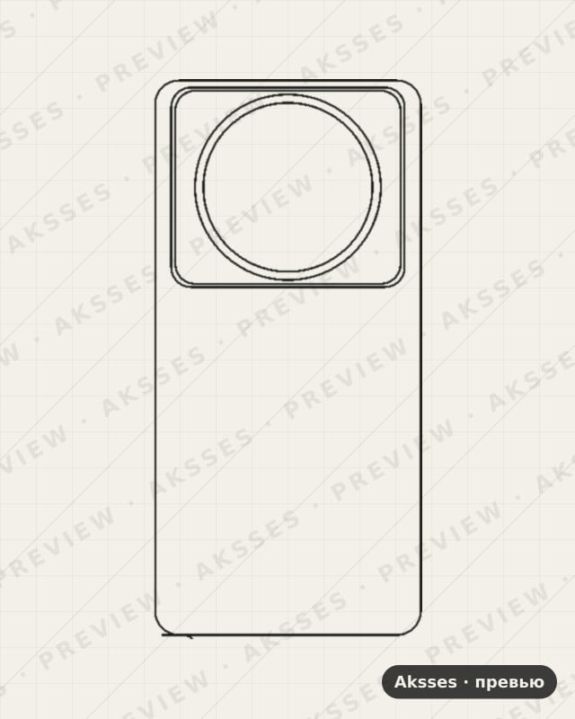 Лекало для Xiaomi Mi 12S Ultra, Back