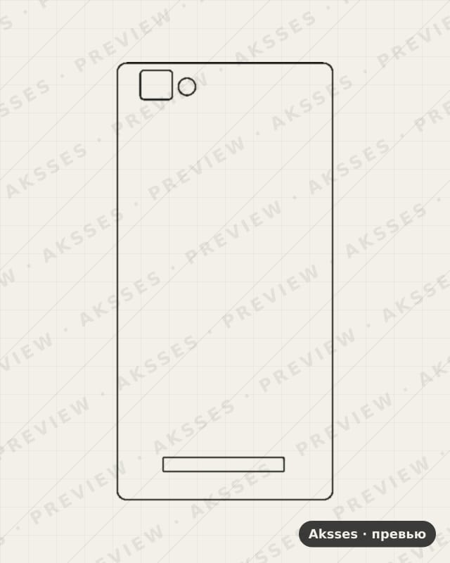 Лекало для LYF FLAME 8 (2016), Back