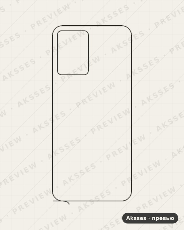 Лекало для Vivo iQOO U5e, Back
