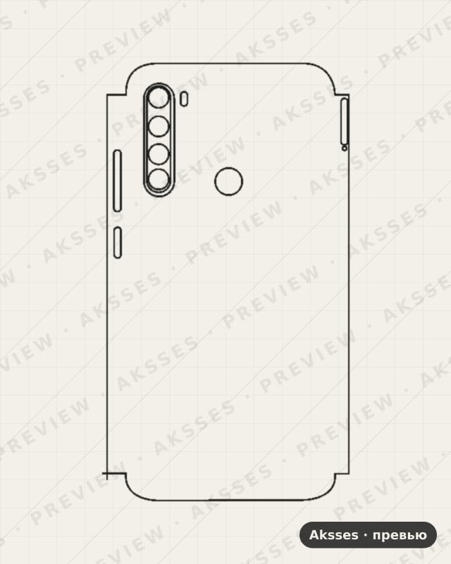 Лекало для - SERIES Note 8, Half Cover