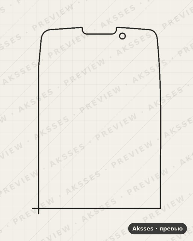 Лекало для Philips Xenium X5500, Front Shell, Matte