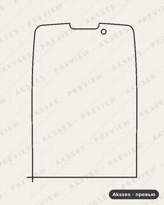 Лекало для Philips Xenium X5500, Front Full, Matte