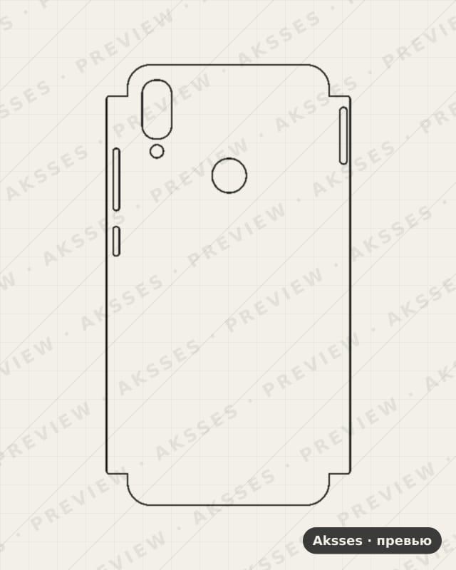 Лекало Note7 для - SERIES Note 7, Half Cover