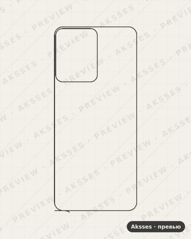 Лекало для Vivo Y77, Back