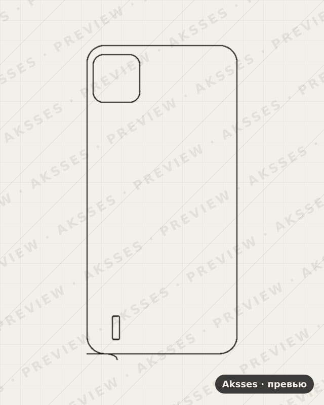 Лекало для Hyundai MOBILE L610, Back