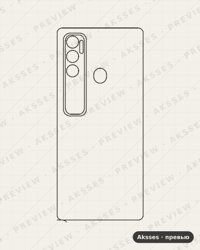 Лекало для BQ 6868L WIDE, Back