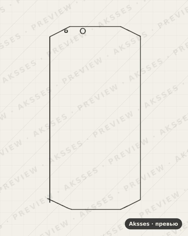 Лекало для Kyocera TORQUE G04, Front Shell, Matte
