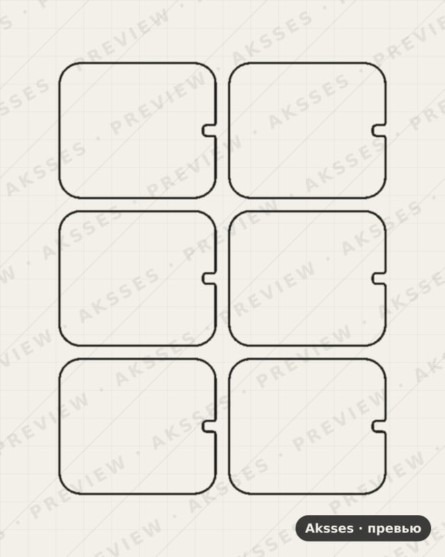 Лекало для Lemfo LEM10, Front Full, Matte