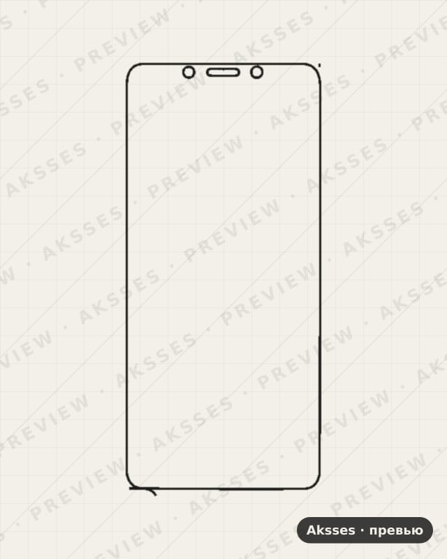 Лекало 6-SERIES 6 для Redmi 6, Front Shell