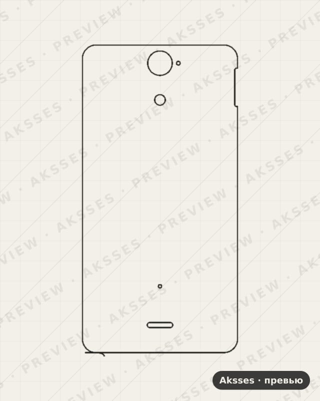 Лекало для Sony Xperia V, Back