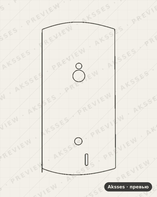 Лекало для Sony Ericsson Xperia neo V, Back
