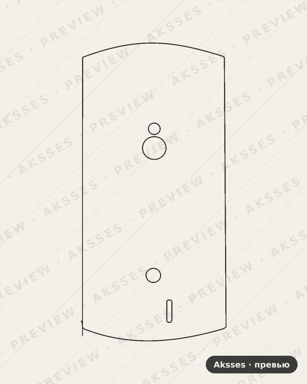 Лекало для Sony Ericsson Xperia neo V, Back