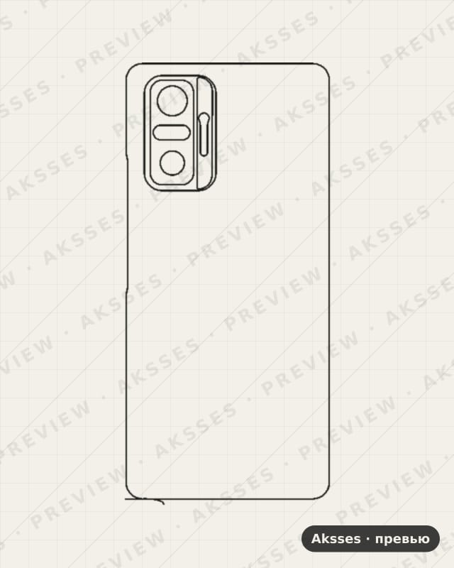 Лекало для - SERIES Note 10 pro, Back, Clear