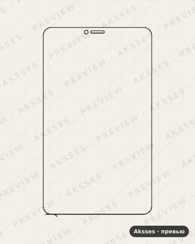 Лекало для Digma Optima 8701B 4G, Front Shell, Matte