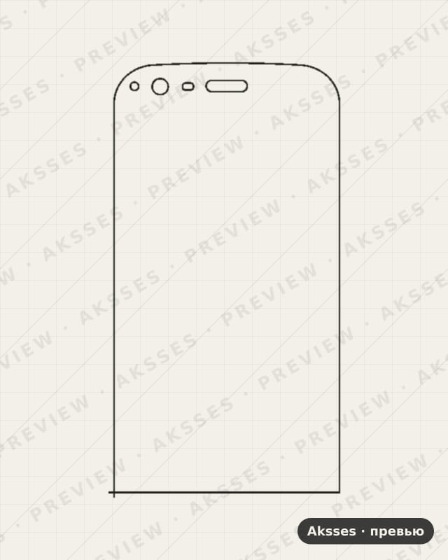 Лекало для CAT S61, Front Full, Matte