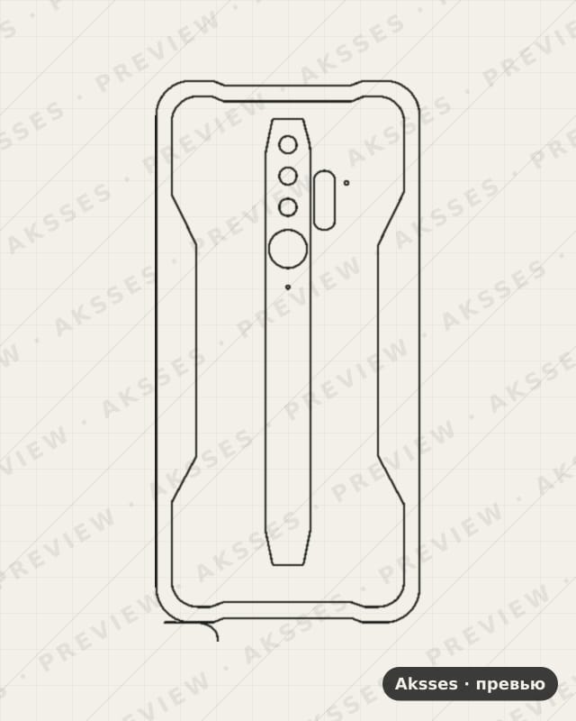 Лекало для Blackview BV6300, Back