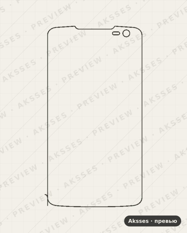 Лекало для Philips Xenium W732, Front Shell, Matte