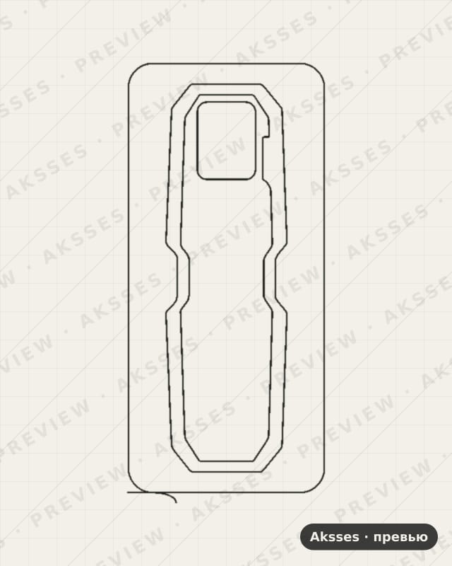 Лекало для Nubia Red Magic 7S Pro, Back