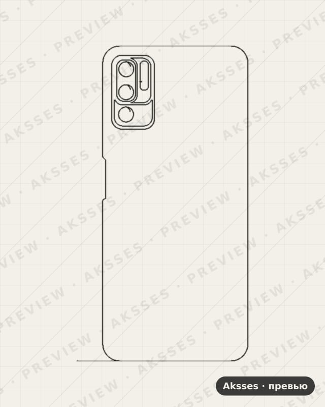 Лекало для - SERIES Note 10 5G, Back Cover