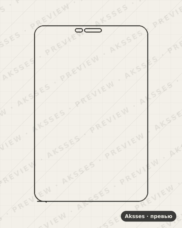 Лекало для Samsung Galaxy Tab 2 7.0 P3100, Front Full