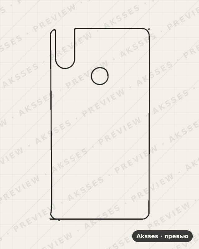 Лекало для - SERIES Note 6 Pro, Back Cover