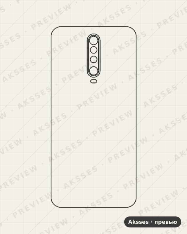 Лекало K3-SERIES K30 для Redmi K30, Back Cover