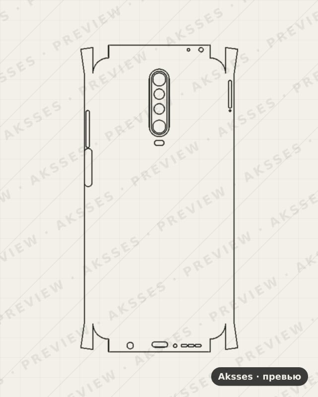 Лекало K3-SERIES K30 для Redmi K30, All Inclusive