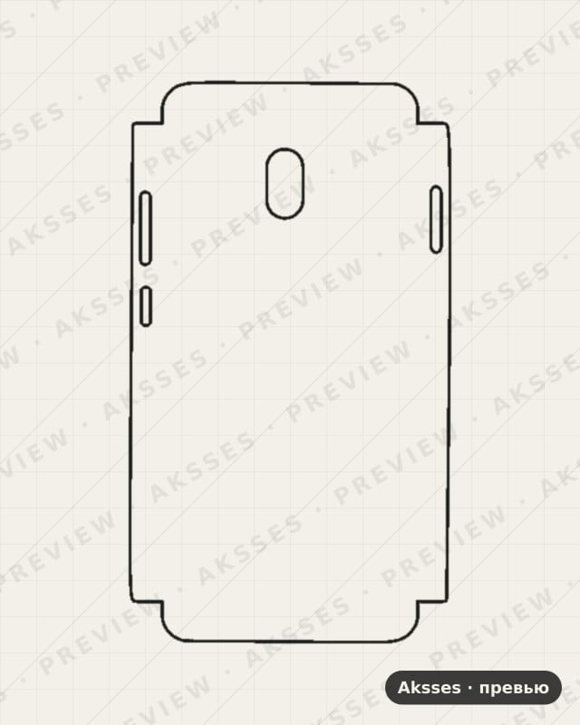 Лекало 8-SERIES 8A для Redmi 8A, Half Cover