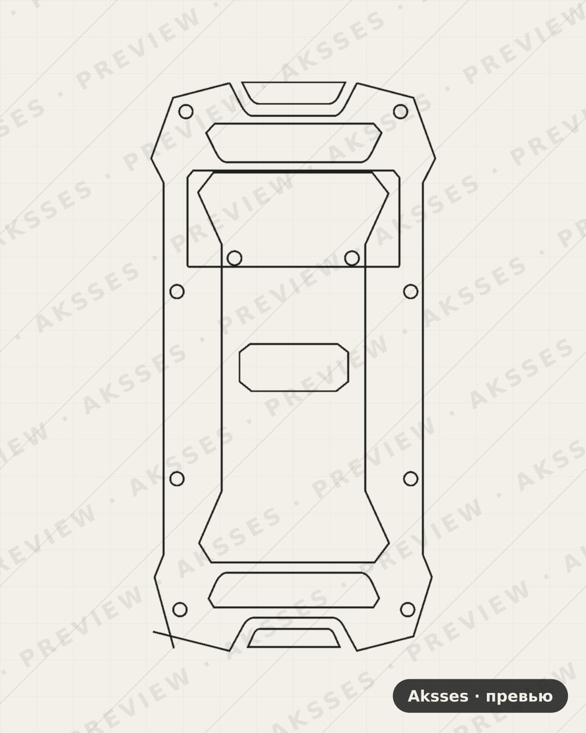 Лекало для Cubot King kong mini 2, Back
