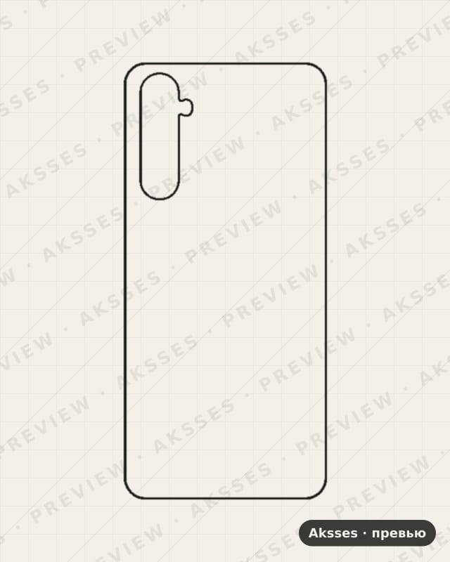 Лекало для Narzo-ser. REALME Narzo, Back